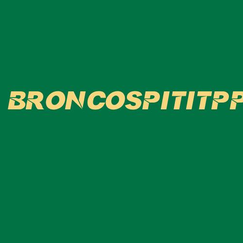 Logo da BRONCOSPITITPP